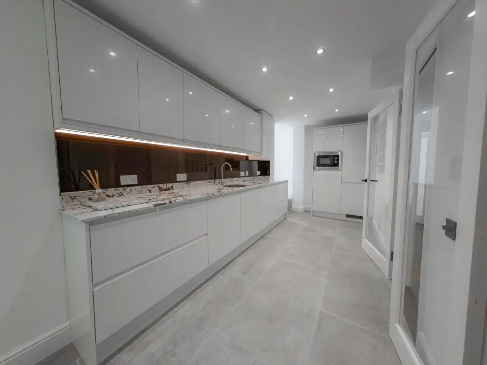 Interior finishes for kitchen and bathroom renovation